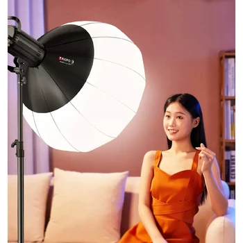 TRIOPO Lámpás Softbox Fény Módosító 55/65/85 cm gyorskioldó a Sokani X100 COLBOR Godox Aputure Bowens Mount LED Videó Fény Kép
