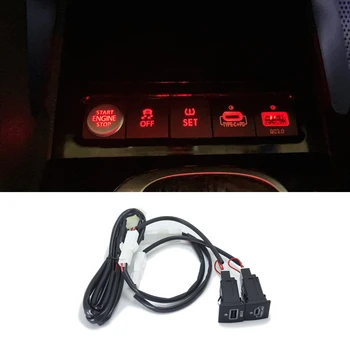USB Töltő Aljzat Gyors Töltés Adapterrel PD C Típusú, illetve QC3.0 Konnektorba Kapcsoló VW Golf Jetta 6 5 MK5 Scirocco 2006 - 2014 Kép