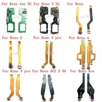 USB Töltő Dokkoló Port Csatlakozó Flex Kábel OPPO Reno 2 2Z 2F 3 3A 4 4Pro 5G 4SE 5G ACE 2 Kép