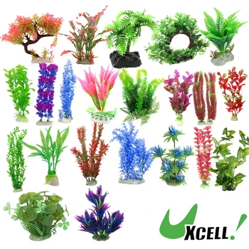 Uxcell Mesterséges Növények, Fű Szimuláció Víz Gyomok Dísz Akvárium Növény, Virág Akvárium Fű Dekorációs Kiegészítők Kép