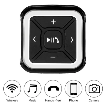 Vezeték nélküli Bluetooth Kormánykerék Távirányító Android Smartphone IOS Ellenőrzési Autó Stílus Média MP3 Zene Kép