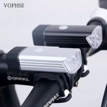 VOPHSI Kerékpár Lámpa USB LED Újratölthető Meghatározott MTB Országúti Kerékpár Elöl Hátul Fényszóró Lámpa Vízálló Elemlámpa Kerékpározás Tartozékok Kép