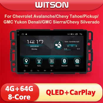WITSON Android 11 Autó monitor Chevrolet Lavina Chevy Tahoe Pickup GMC QLED Képernyő Vezeték nélküli carplay hifi fejegység navi Kép
