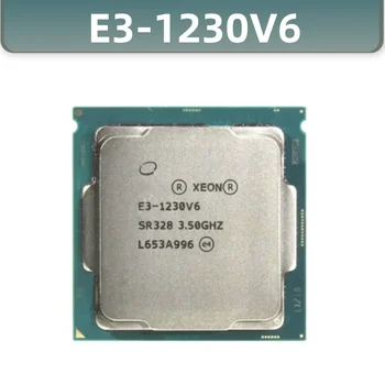 Xeon E3-1230 v6-os E3 1230v6 E3-1230 v6 3,5 GHz-es Quad-Core Nyolc Szál CPU Processzor 72W LGA 1151 Kép