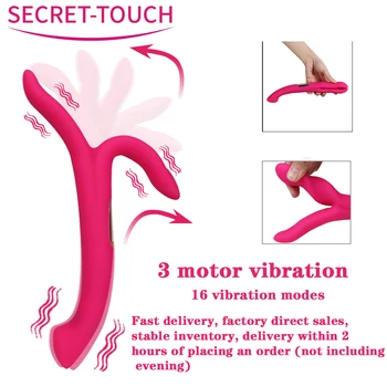 Y Alakú G-Spot Vibrátor A Nők 3 Motorok, Vibrátor, Vibrátorok Női Masturbators 8 Fajta Vibratoren Sexules Játékok Párok Kép