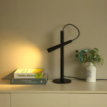 Északi modern LED nappali asztali lámpa kreatív hálószoba éjjeli lámpa study room asztali lámpa, mágneses tervező Világítás Kép