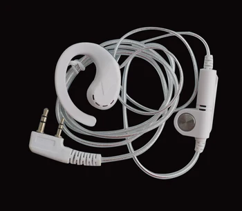 Új, fehér színű, K-fej univerzális fehér fém, alumínium fólia fülhallgató nélkül in-ear fülhallgató a K-fej walkie talkie Kép