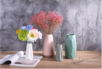 új, modern kerámia váza rövid design lakberendezés Kép