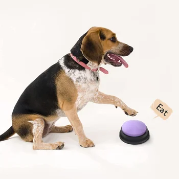 Új Pet Először Is Vicces Pet Beszél Gombok Utazási Kutya Kutya Képzés Írható Játékokat, Hordozható Aranyos Kellékek Kommunikációs Beszél Kép